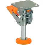 Floor Locks with Thermoplastic Polyurethane Foot Pad