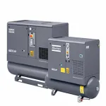 1-Phase Tank Mounted Rotary Screw Air Compressors