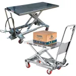 Stainless Steel Mobile Scissor Lift Tables