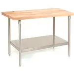 Wood Top Stainless Steel Work Tables