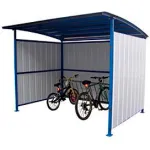 Bike Storage Shelters - Barrel Roof