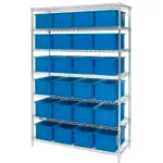 Global Industrial™ Chrome Wire Shelving with Dividable Grid Containers