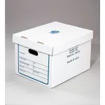 File Record Transfer and Storage Corrugated Boxes with Lift-Off Lid
