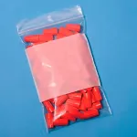 Reclosable White Block Bags