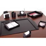 Leather & Faux Leather Desktop Organizers