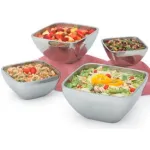 Stainless Steel Square Bowls