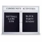 Outdoor Illuminated 2-3 Door Letter Boards