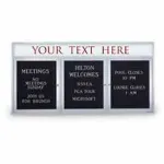 Indoor Illuminated 2-3 Door Letter Boards