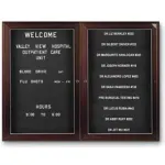 Outdoor Non-Illuminated 2-3 Door Letter Boards