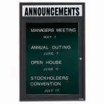 Outdoor Non-Illuminated 1 Door Letter Boards