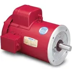 Leeson High Torque Motors, C-Face Less Base, 1-Ph, TEFC