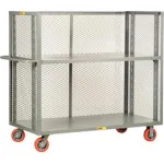 3 Side Steel Mesh Panel Shelf Trucks