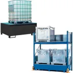 Steel IBC Spill Control Stations