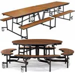 Cafeteria Tables with Bench Seating