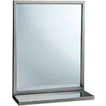 Miroirs muraux plats avec étagère 