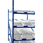 UNEX Gravity Flow Roller Racks with Span Tracks