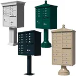 Vital™ Pedestal Mounted Outdoor Cluster Mail Box Units