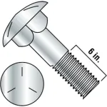 Round Head Carriage Bolts - Grade 5