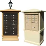 QualArc Decorative Stucco Cluster Box Unit (CBU) Mailbox Center (CBU not included)