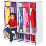 Laminated Preschool Lockers with Seats