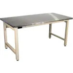 Pro-Line Heavy Duty Adjustable Height Stainless Steel Top Workbenches