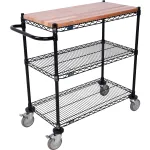 Nexel® Black Epoxy Retail Carts