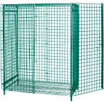 Quantum® Storage Systems Green Epoxy Wire Shelving Security Unit