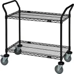 Quantum® Black Epoxy Wire Utility Carts