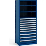 Rousseau Modular Shelving Units with Drawers