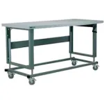 Stackbin Hand Crank Adjustable Height Mobile ESD Workbenches