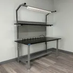 Stackbin Fully Welded Workbenches with Shelving