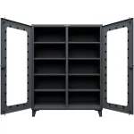 Extra Heavy Duty Steel Double Shift Clear View Cabinets