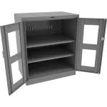 Commercial Duty Steel Counter Height Clear View Cabinets