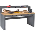 Panel Leg Workbenches with Power
