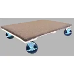 Carpeted Hardwood Solid Deck Dollies