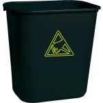 Plastic ESD Wastebaskets