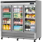 3 Section Glass Door Refrigerators