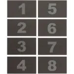 United Visual Numbers for ABS/Wood Cellphone Lockers
