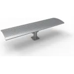 Steel Slat Cantilever Benches