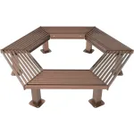 Steel Slat Tree Benches