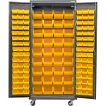 Heavy Duty Configurable Mobile Bin Cabinets with Power
