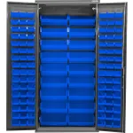 Heavy Duty Configurable Bin Cabinets with Solid Doors and Power