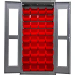Heavy Duty Configurable Clear View Bin Cabinets with Power