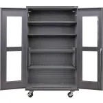 Heavy Duty Steel Configurable Mobile Clear View Cabinets