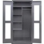 Heavy Duty Steel Configurable Combination Clear View Cabinets with Power