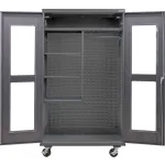 Heavy Duty Steel Configurable Mobile Combination Clear View Cabinets