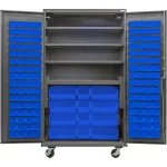 Global Industrial Configurable Mobile Bin Cabinets with Electronic Lock