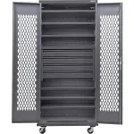 Heavy Duty Steel Configurable Ventilated Mobile Cabinets with Drawers