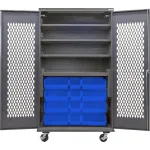 Global Industrial Configurable Ventilated Mobile Bin Cabinets