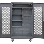 Heavy Duty Configurable Mobile Ventilated Janitorial Cabinets